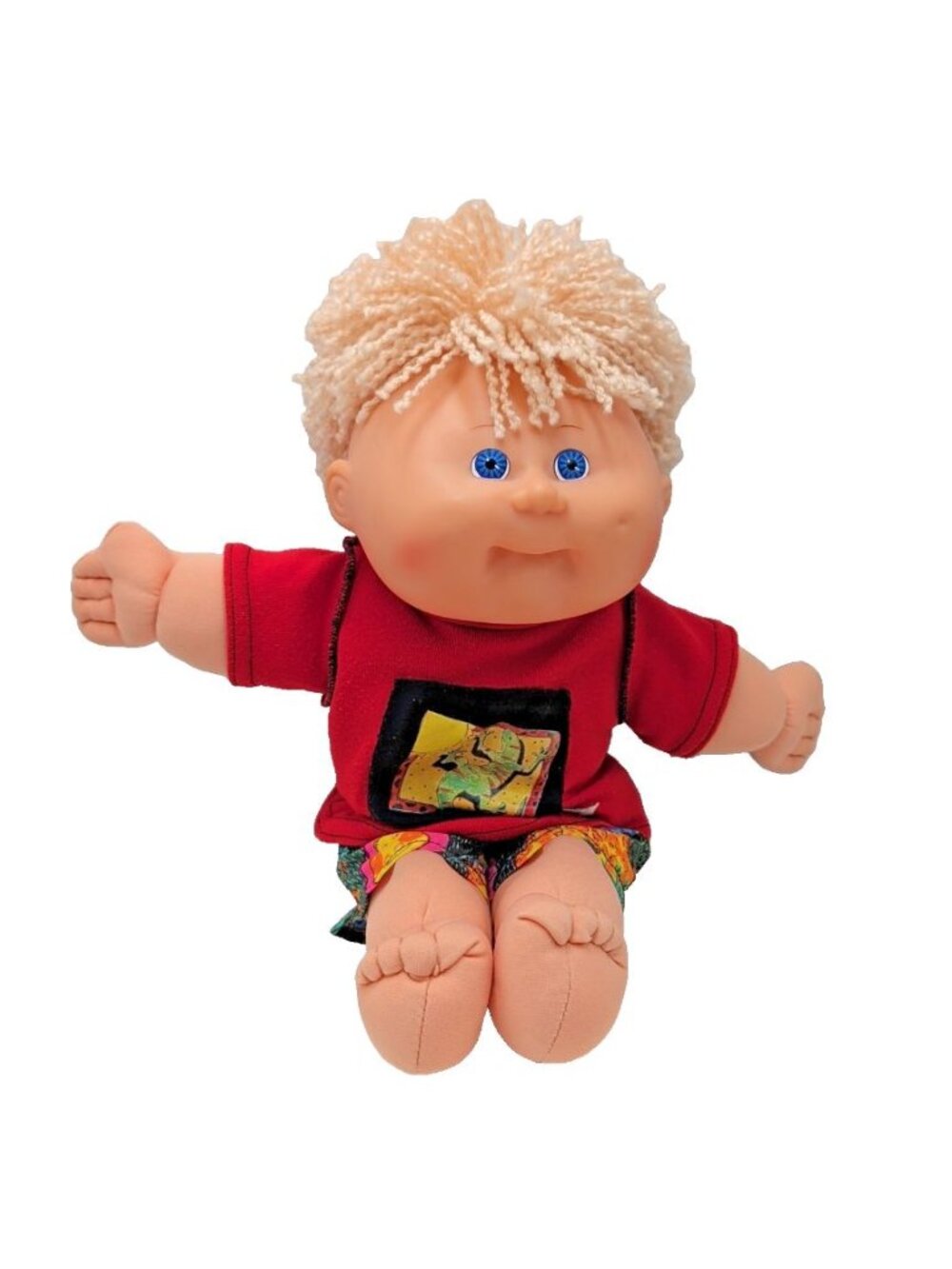 Vintage 1995 Cabbage Patch Kids Doll Toy Blond Hair Blue Eyes Rare Outfit Signed